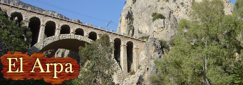 Den gamle jernbanebro ved El Chorro